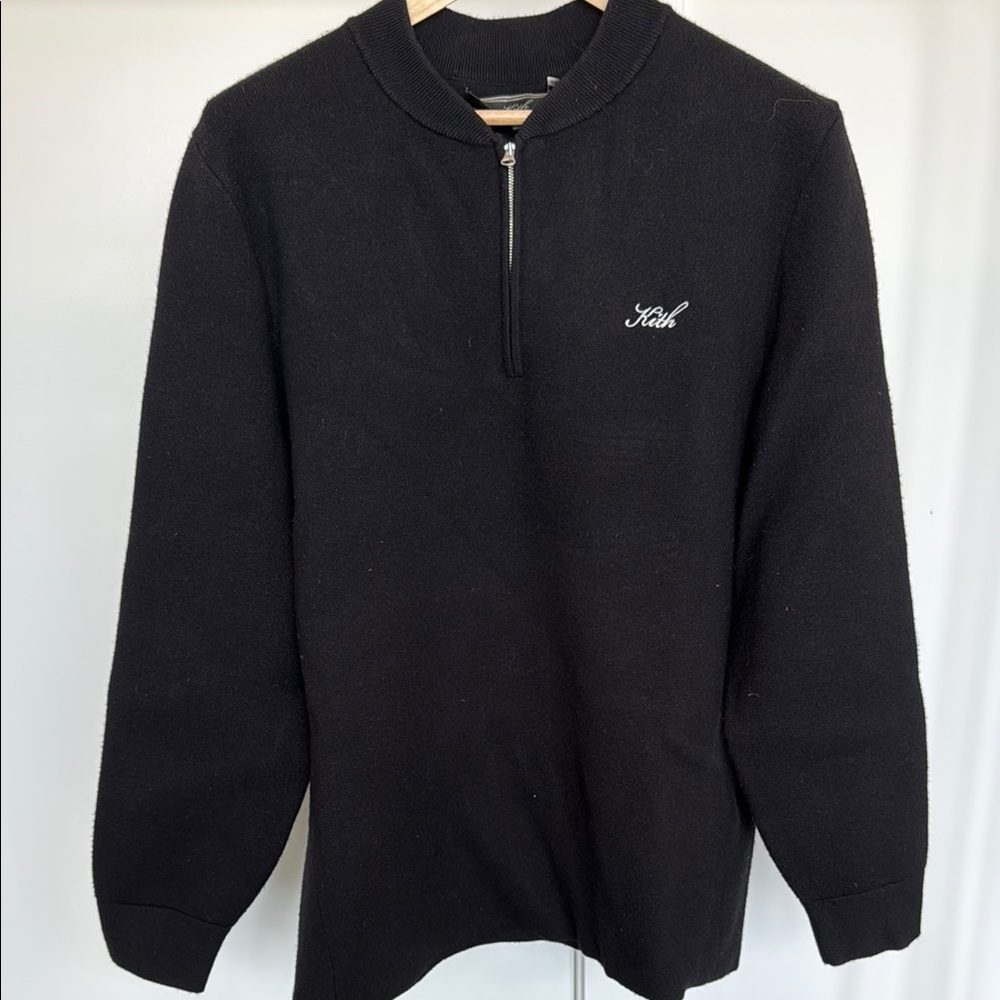 Kith Black Half-Zip Sweater
